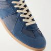 Replica Suede-Trimmed Leather Sneakers - CU Replica Suede-Trimmed Leather Sneakers - CU