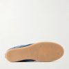 Replica Suede-Trimmed Leather Sneakers - E1 Replica Suede-Trimmed Leather Sneakers - E1
