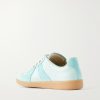 Replica Leather and Suede Sneakers - BK Replica Leather and Suede Sneakers - BK