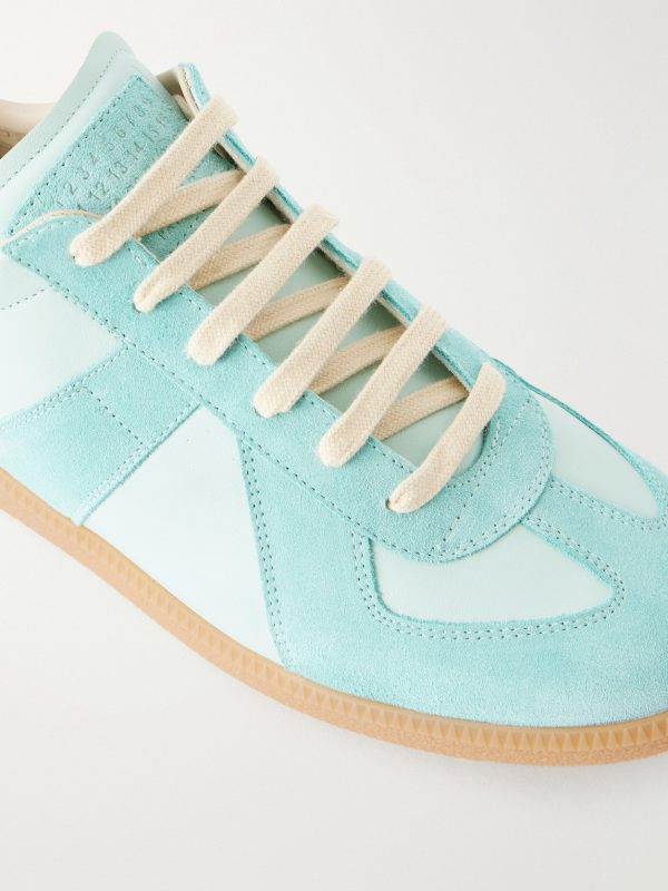Replica Leather and Suede Sneakers - CU Replica Leather and Suede Sneakers - CU