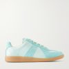 Replica Leather and Suede Sneakers Replica Leather and Suede Sneakers