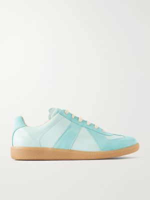 Replica Leather and Suede Sneakers Replica Leather and Suede Sneakers