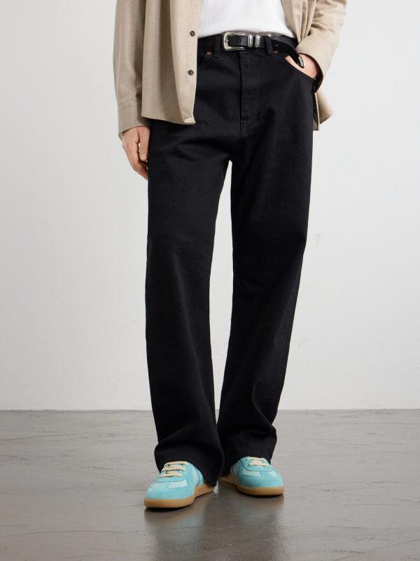 Replica Leather and Suede Sneakers - OU Replica Leather and Suede Sneakers - OU