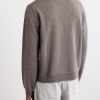 Fused Brushed Virgin Wool Sweater - BK