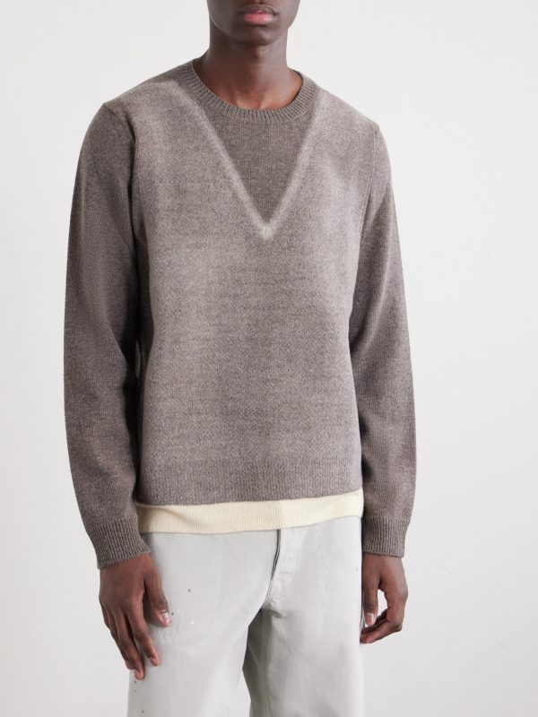 Fused Brushed Virgin Wool Sweater - FR