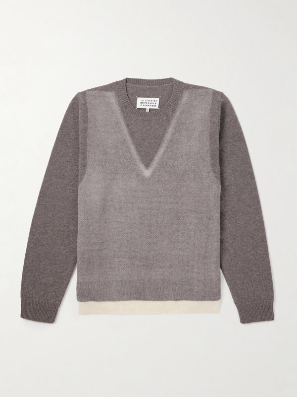 Fused Brushed Virgin Wool Sweater
