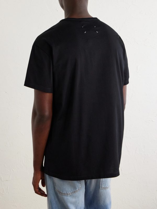 Logo-Embroidered Cotton-Jersey T-Shirt - BK Logo-Embroidered Cotton-Jersey T-Shirt - BK