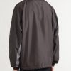 Mesh-Trimmed Shell Jacket - BK