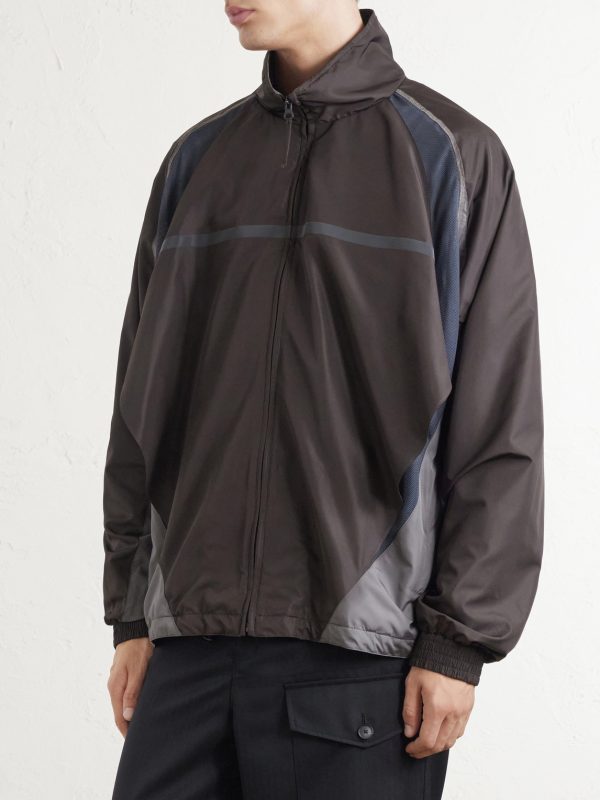 Mesh-Trimmed Shell Jacket - FR