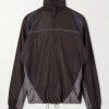 Mesh-Trimmed Shell Jacket