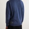 Wool-Blend Mended Sweater - BK