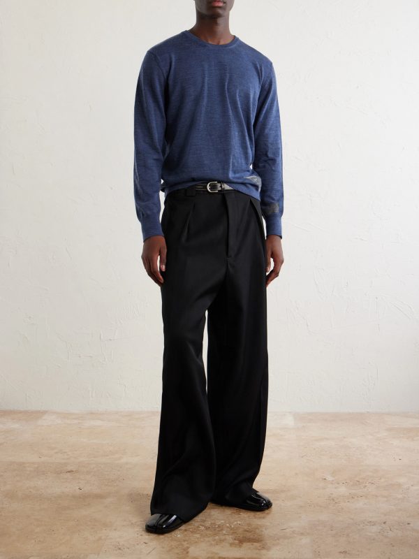 Wool-Blend Mended Sweater - OU