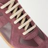 Replica Suede-Trimmed Leather Sneakers - CU Replica Suede-Trimmed Leather Sneakers - CU