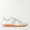 Replica Paint-Splattered Leather Sneakers Replica Paint-Splattered Leather Sneakers
