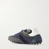 Sprinters Leather and Suede-Trimmed Cotton-Twill Sneakers - BK Sprinters Leather and Suede-Trimmed Cotton-Twill Sneakers - BK