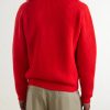 Ribbed Wool Zip-Up Sweater - BK