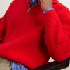 Ribbed Wool Zip-Up Sweater - CU