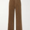 Wide-Leg Cotton-Corduroy Trousers