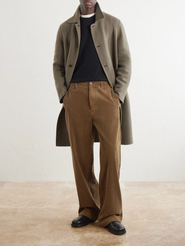 Wide-Leg Cotton-Corduroy Trousers - OU