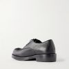 Textured-Leather Derby Shoes - BK Textured-Leather Derby Shoes - BK