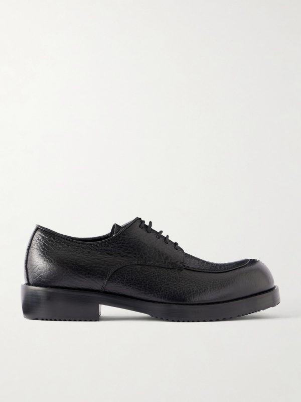 Textured-Leather Derby Shoes Textured-Leather Derby Shoes