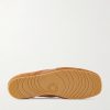 Leather-Trimmed Suede Sneakers - E1 Leather-Trimmed Suede Sneakers - E1