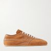 Leather-Trimmed Suede Sneakers Leather-Trimmed Suede Sneakers