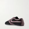 Leather-Trimmed Suede Sneakers - BK Leather-Trimmed Suede Sneakers - BK