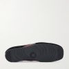 Leather-Trimmed Suede Sneakers - E1 Leather-Trimmed Suede Sneakers - E1