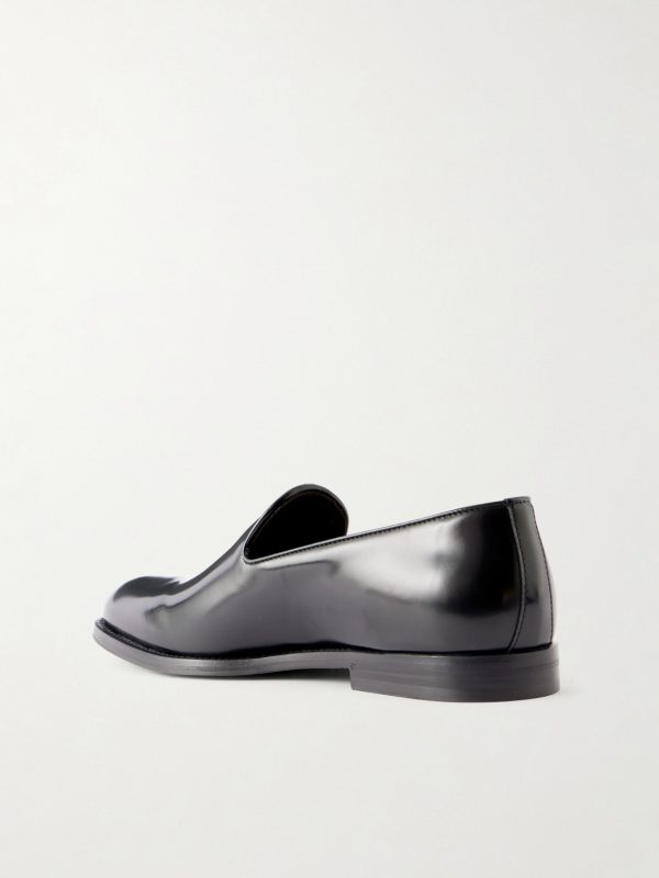 Evening Glossed Leather Loafer - BK Evening Glossed Leather Loafer - BK