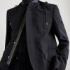 Grain De Poudre and Shell Hooded Blazer - CU Grain De Poudre and Shell Hooded Blazer - CU