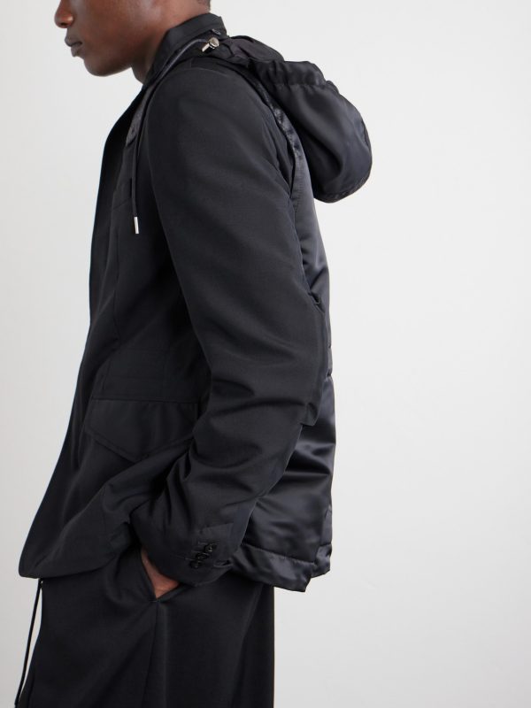 Grain De Poudre and Shell Hooded Blazer - E2 Grain De Poudre and Shell Hooded Blazer - E2