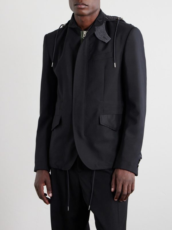 Grain De Poudre and Shell Hooded Blazer - FR Grain De Poudre and Shell Hooded Blazer - FR