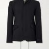 Grain De Poudre and Shell Hooded Blazer Grain De Poudre and Shell Hooded Blazer