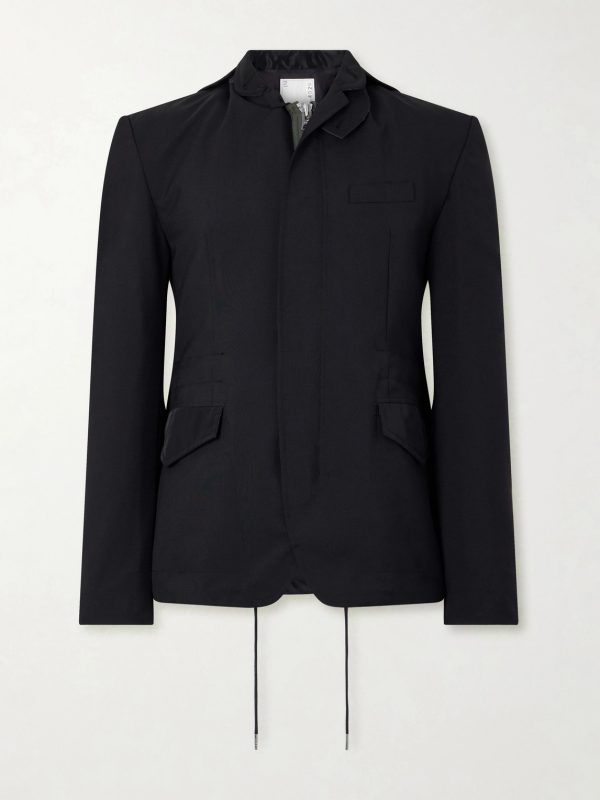 Grain De Poudre and Shell Hooded Blazer Grain De Poudre and Shell Hooded Blazer