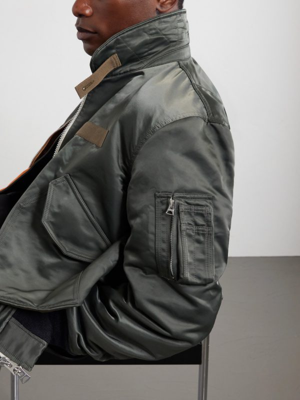 Cotton-Blend Twill Blouson Jacket - E1