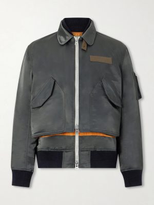 Cotton-Blend Twill Blouson Jacket