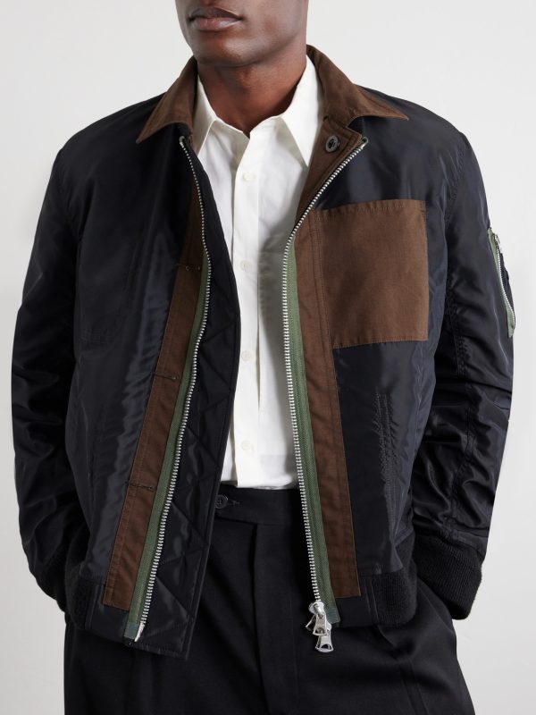 Reversible Nylon Bomber Jacket - E1 Reversible Nylon Bomber Jacket - E1