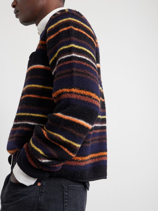 Striped Wool-Blend Sweater - CU Striped Wool-Blend Sweater - CU