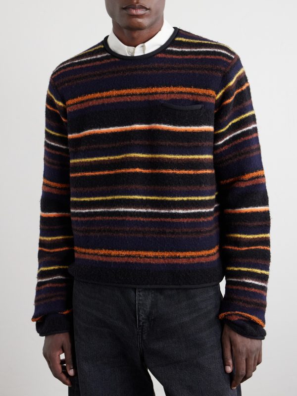 Striped Wool-Blend Sweater - FR Striped Wool-Blend Sweater - FR