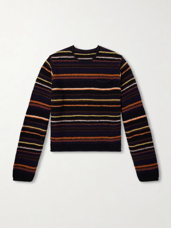 Striped Wool-Blend Sweater Striped Wool-Blend Sweater