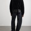 Leather-Trimmed Suede Jacket - BK