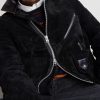 Leather-Trimmed Suede Jacket - CU