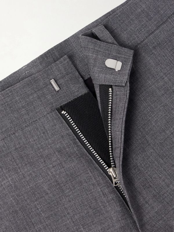 Barrel-Leg Belted Woven Trousers - E1