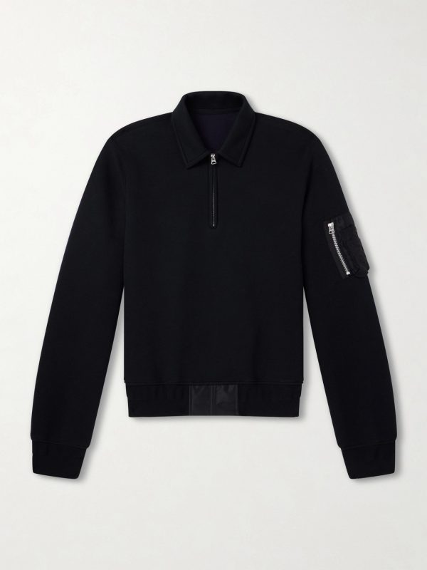 Cotton-Blend Half-Zip Sweater Cotton-Blend Half-Zip Sweater