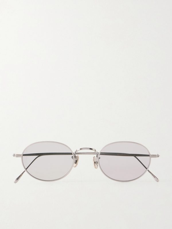 + Eyevan Round-Frame Titanium Sunglasses + Eyevan Round-Frame Titanium Sunglasses