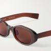 + Eyevan D-Frame Acetate Sunglasses - CU + Eyevan D-Frame Acetate Sunglasses - CU