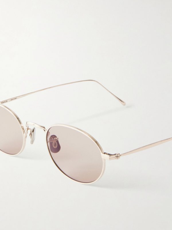 + Eyevan Round-Frame Titanium Sunglasses - CU + Eyevan Round-Frame Titanium Sunglasses - CU