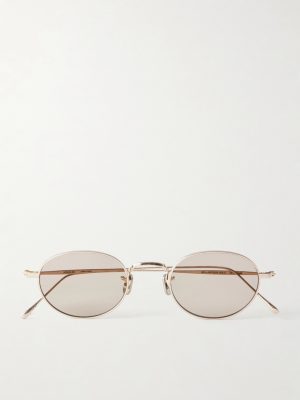 + Eyevan Round-Frame Titanium Sunglasses + Eyevan Round-Frame Titanium Sunglasses