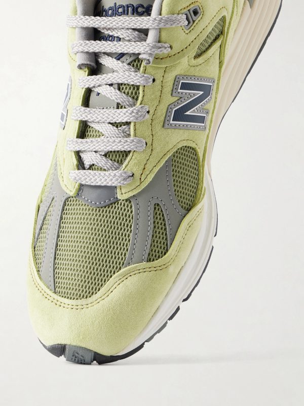 991v2 Suede-Trimmed Mesh Sneakers - CU
